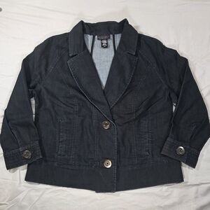 Apostrophe Black Blazer Tailored Suit Jacket